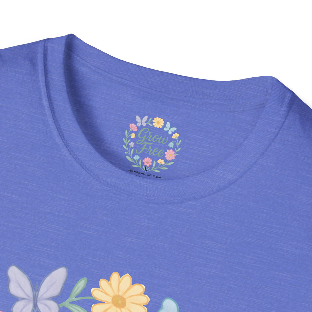 Grow Free Floral Wreath T-Shirt