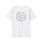 Grow Free Floral Wreath T-Shirt