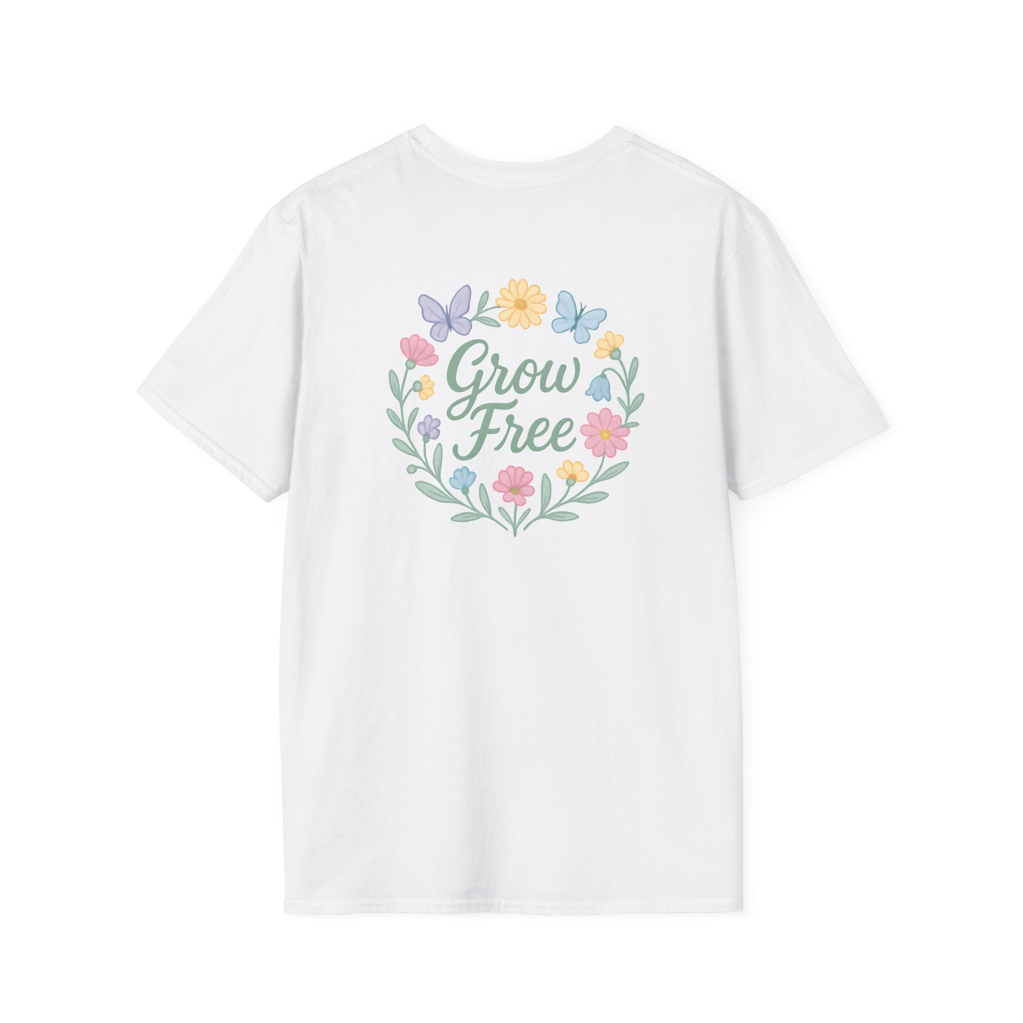Grow Free Floral Wreath T-Shirt