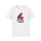 Parrot on Heart T-Shirt