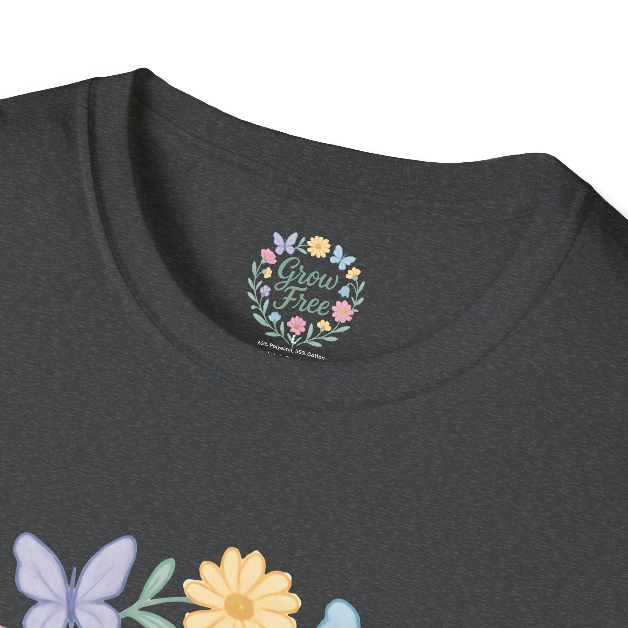 Grow Free Floral Wreath T-Shirt