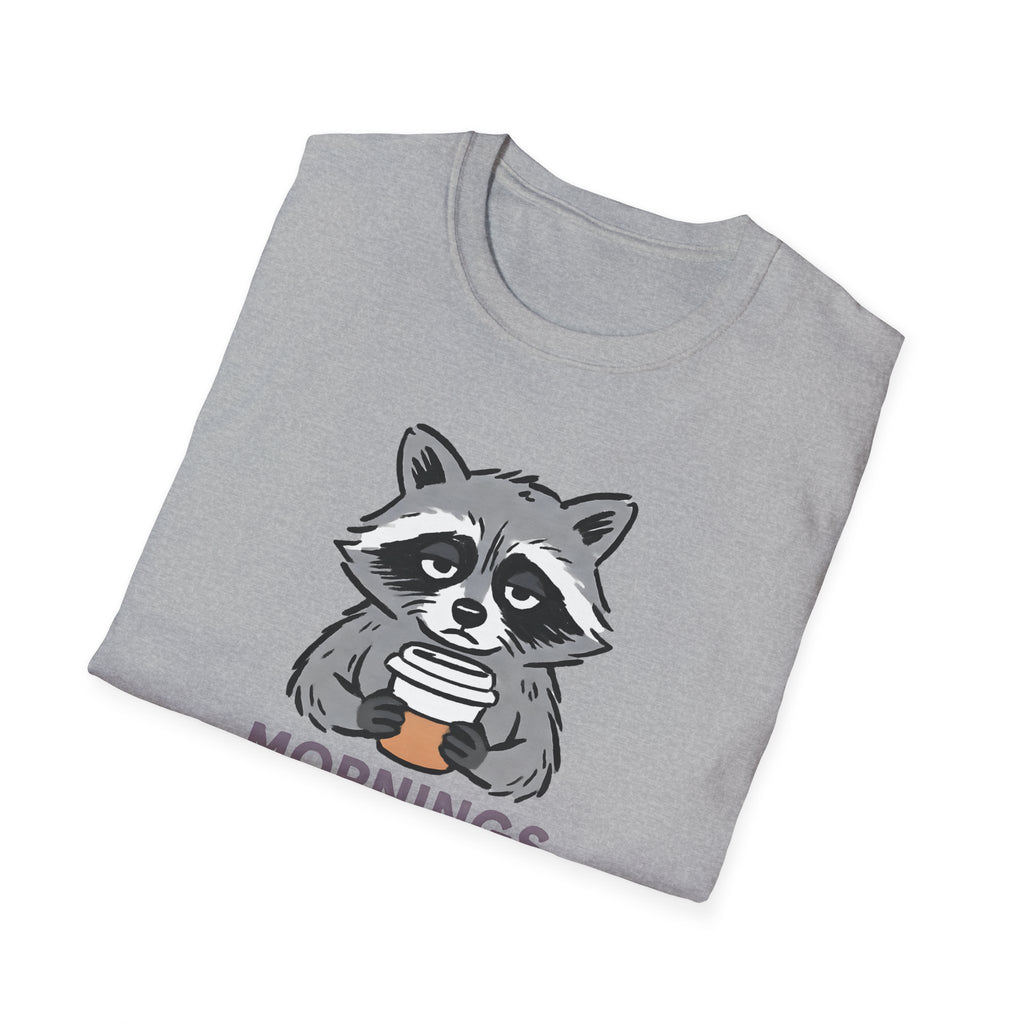 Raccoon Morning Coffee T-Shirt