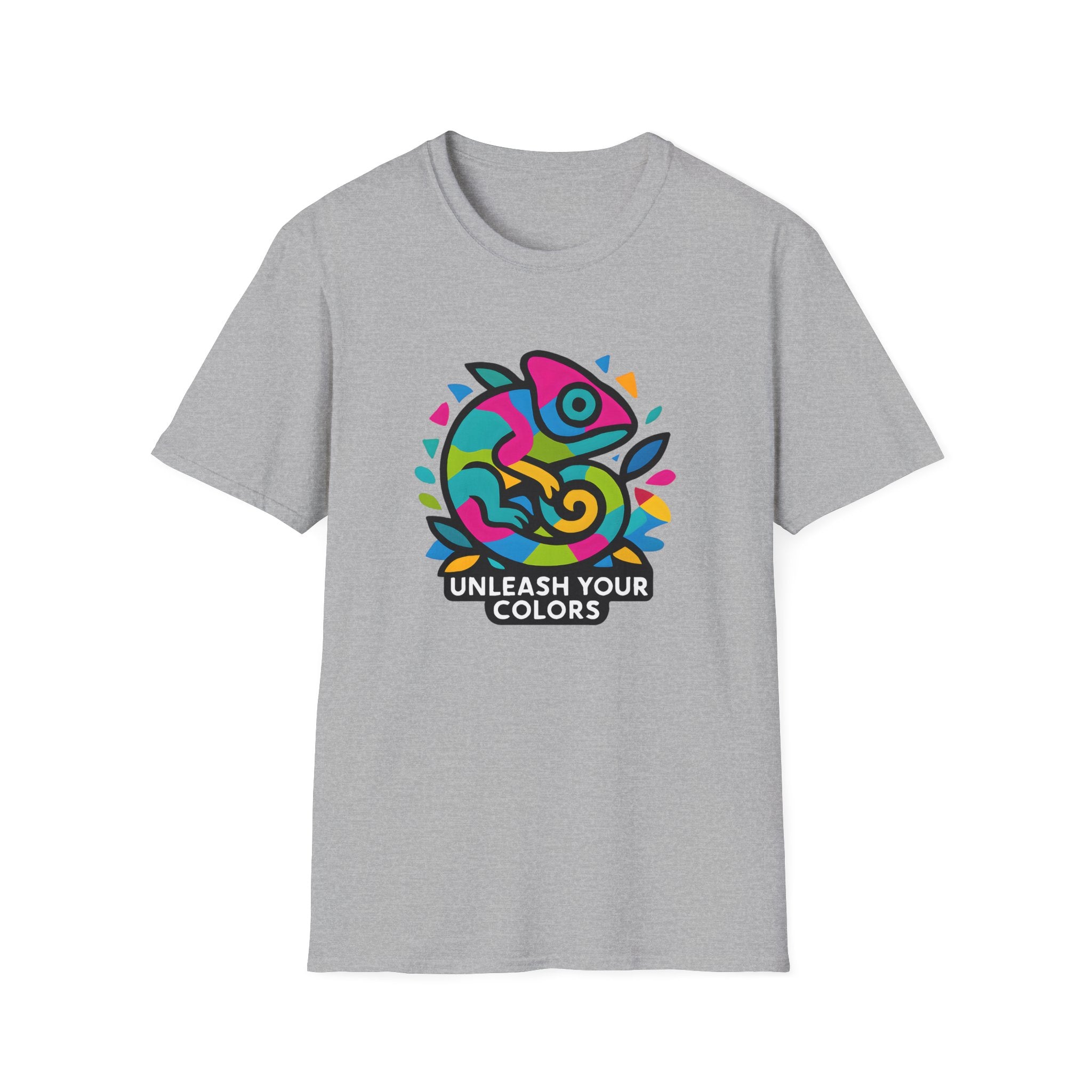 Colorful Chameleon Logo T-Shirt
