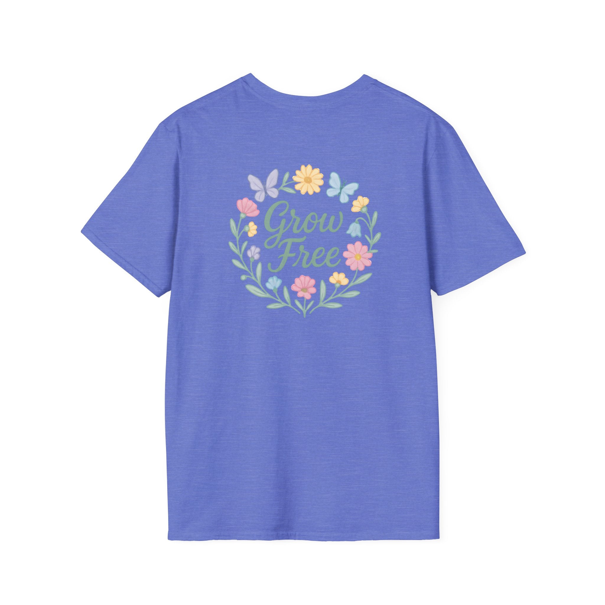 Grow Free Floral Wreath T-Shirt