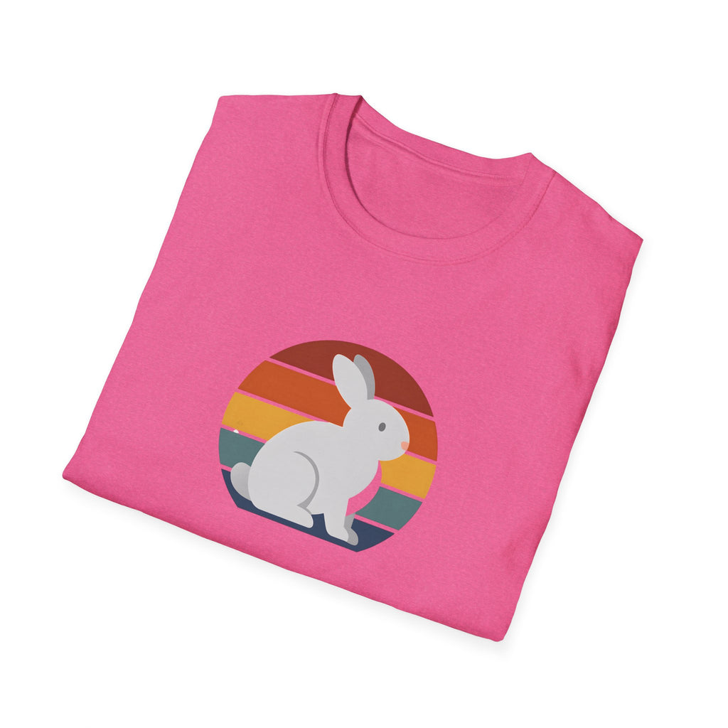 Rainbow striped rabbit T-Shirt