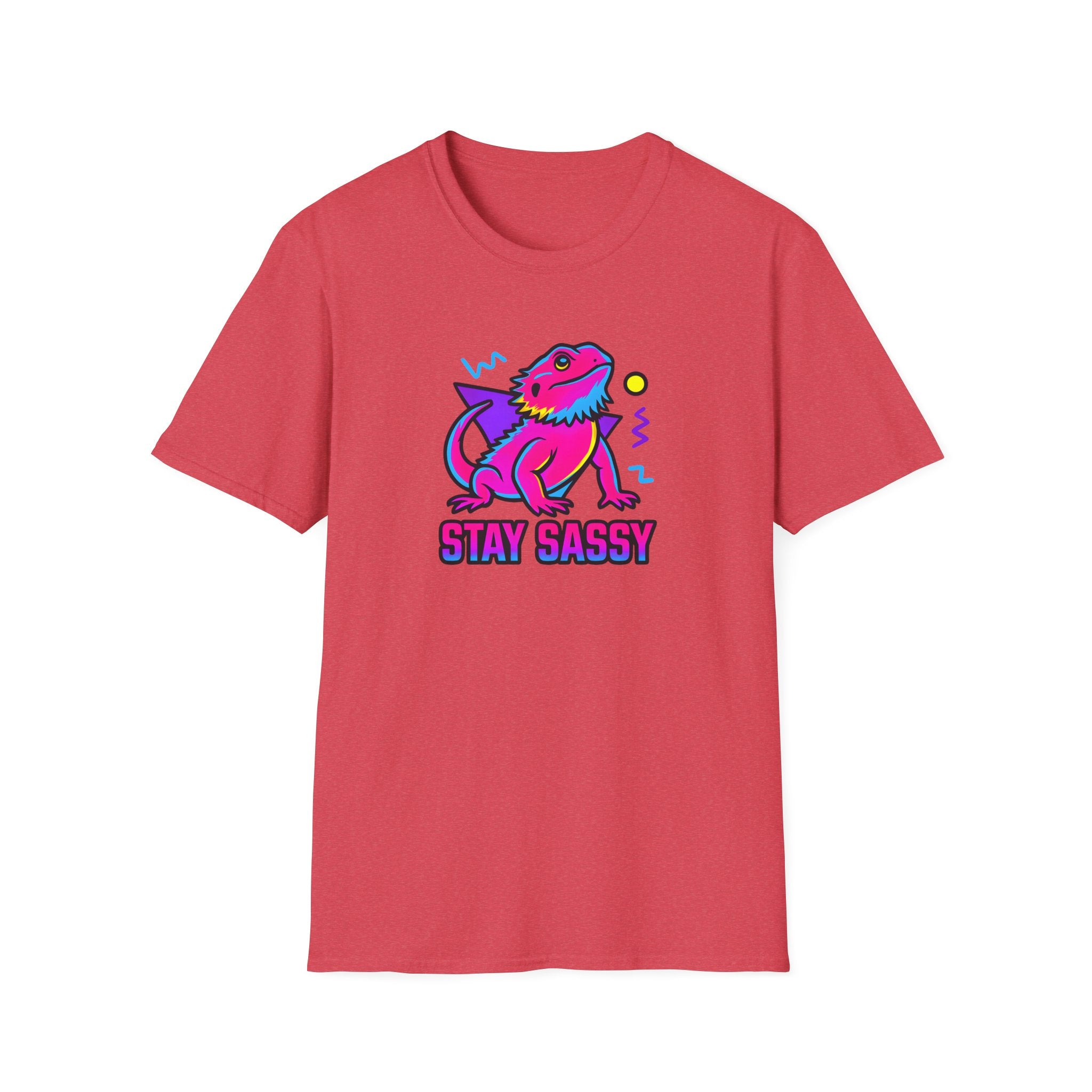 Neon Lizard Illustration T-Shirt