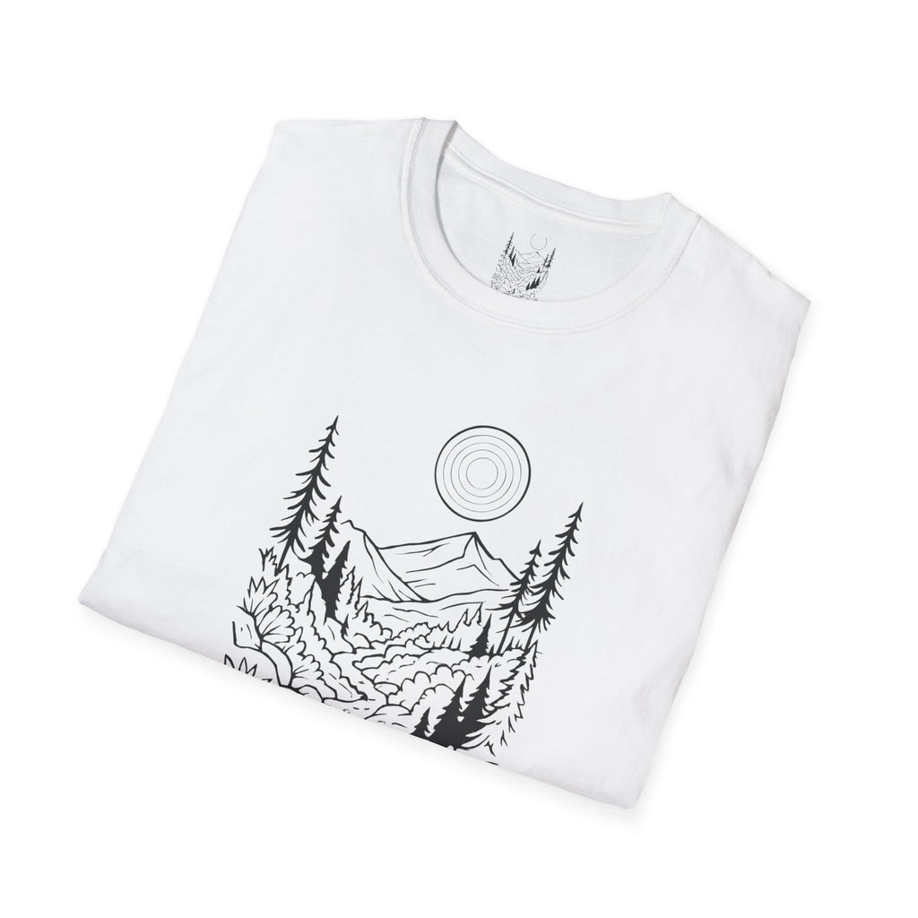 Moonlit Mountain Landscape T-Shirt