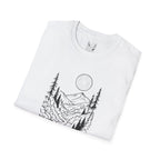 Moonlit Mountain Landscape T-Shirt