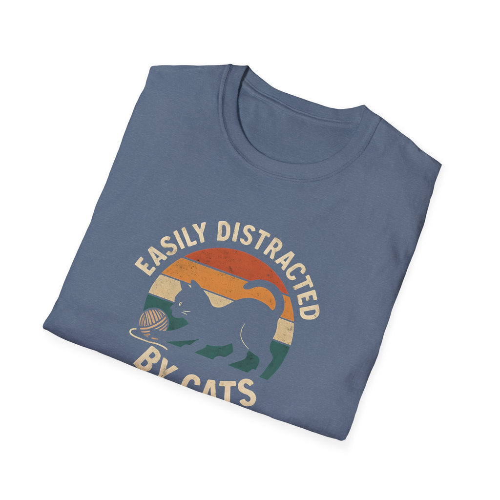Easily Distracted by Cats T-Shirt