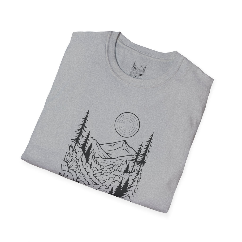 Moonlit Mountain Landscape T-Shirt
