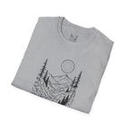 Moonlit Mountain Landscape T-Shirt