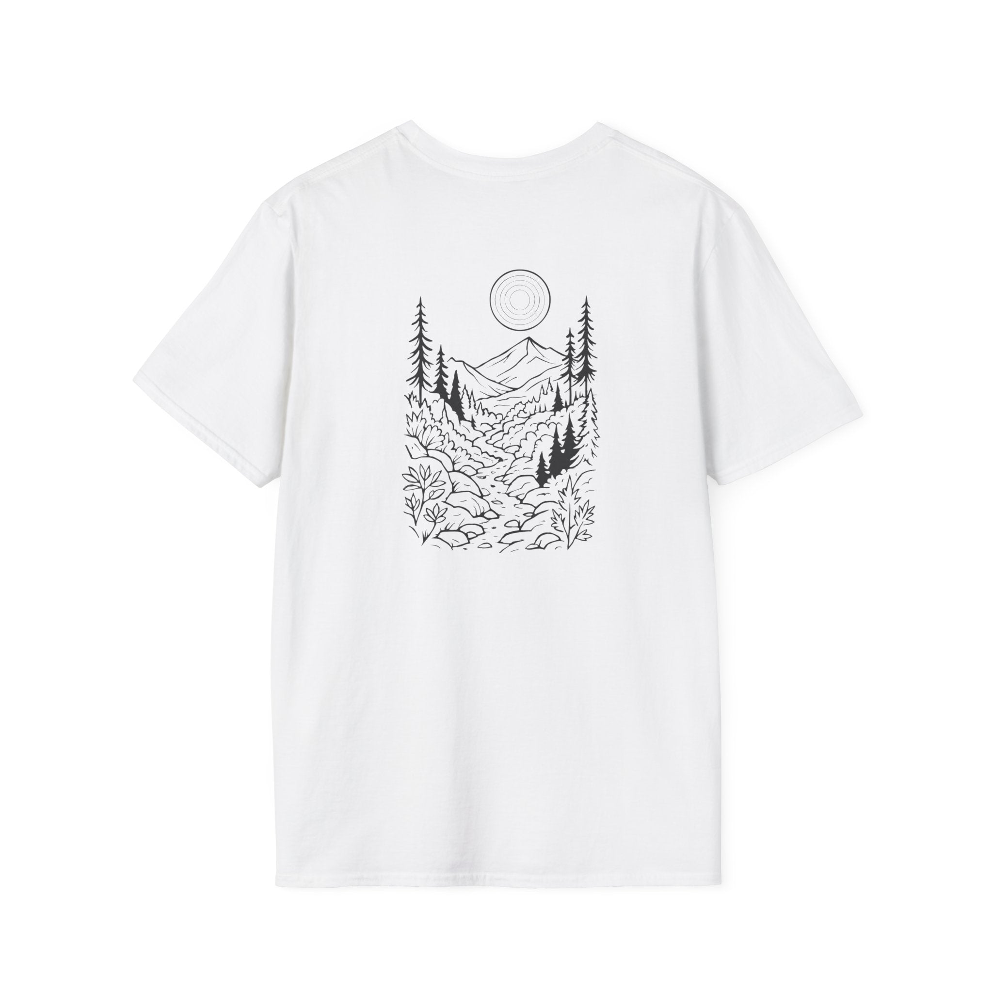 Moonlit Mountain Landscape T-Shirt