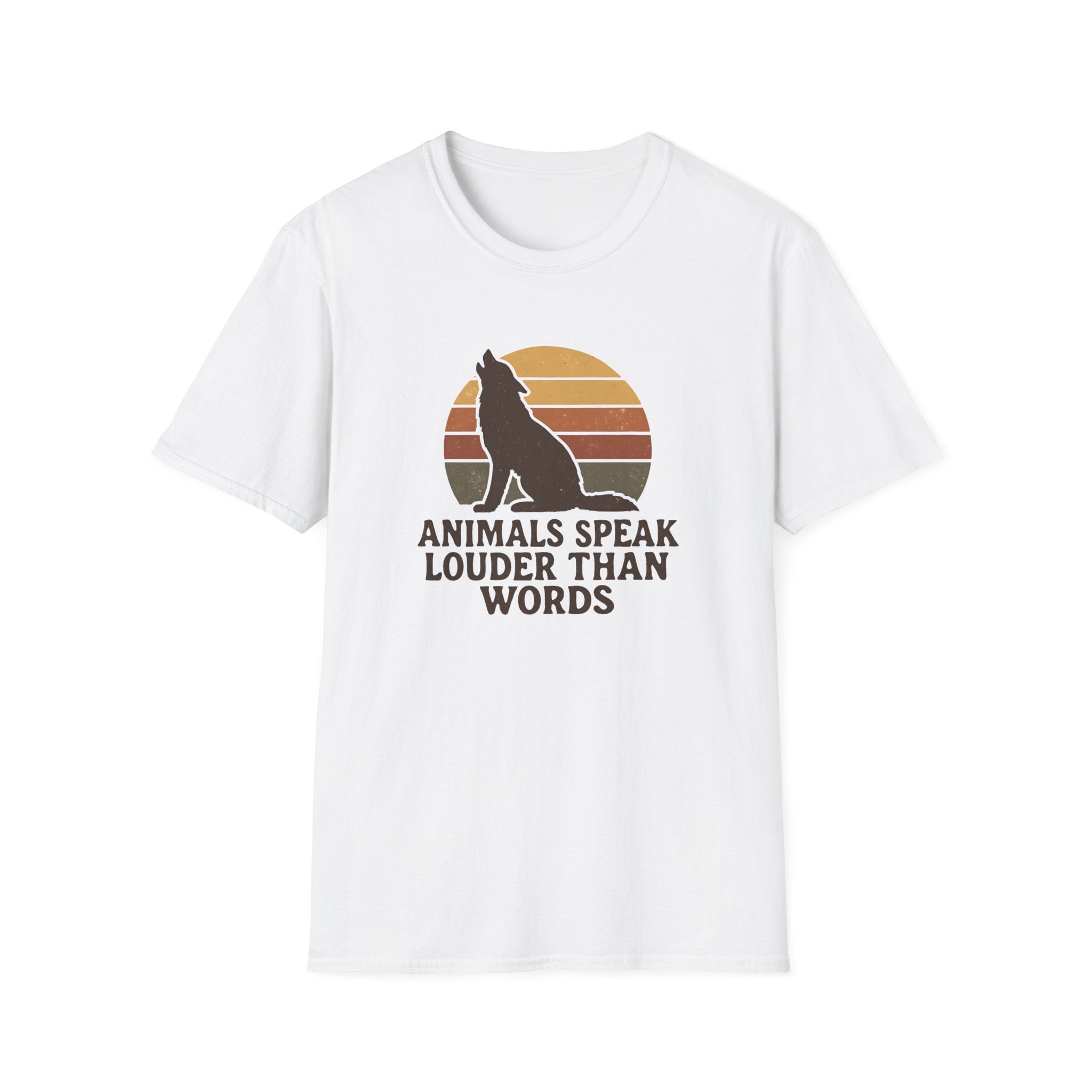 Wolf Silhouette at Sunset T-Shirt