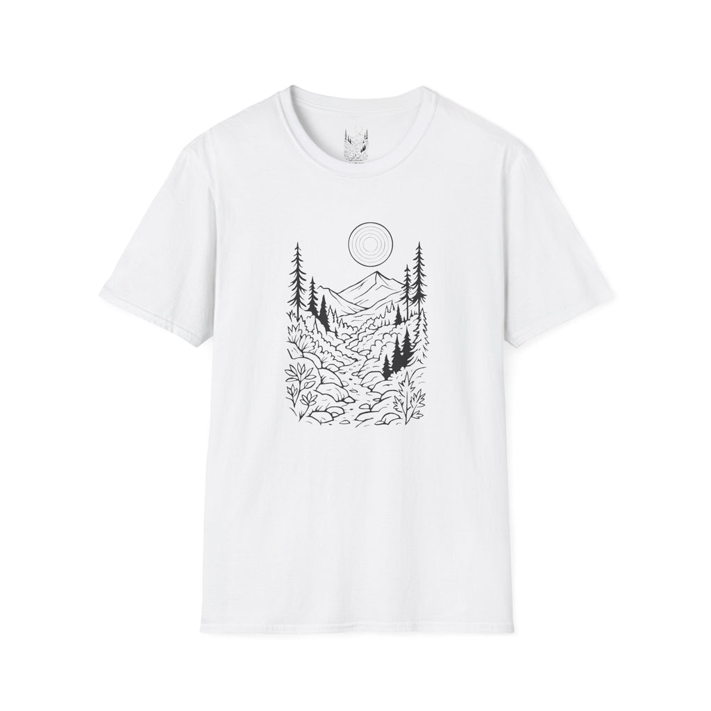 Moonlit Mountain Landscape T-Shirt