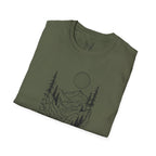 Moonlit Mountain Landscape T-Shirt