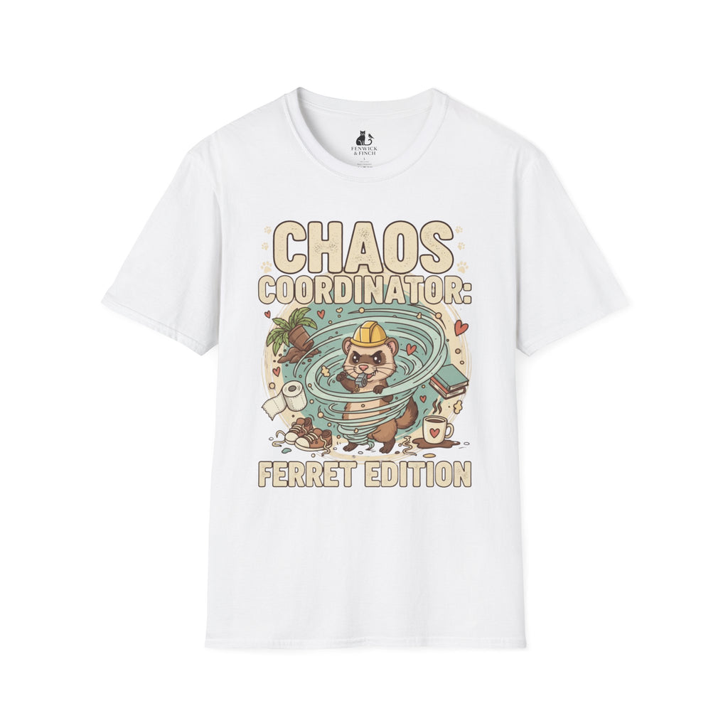 “Chaos Coordinator: Ferret Edition” Cute Pet Lover Tee