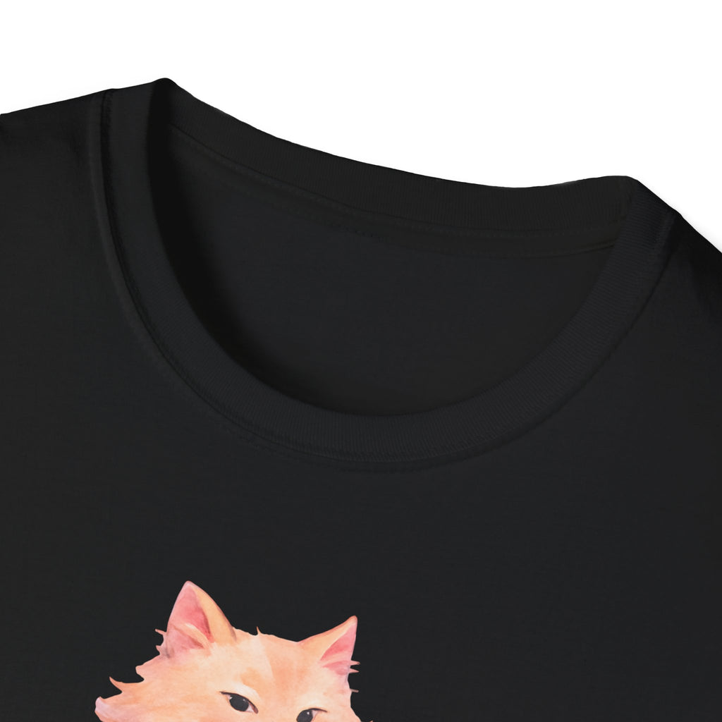 Cat with Coffee Cup T-Shirt