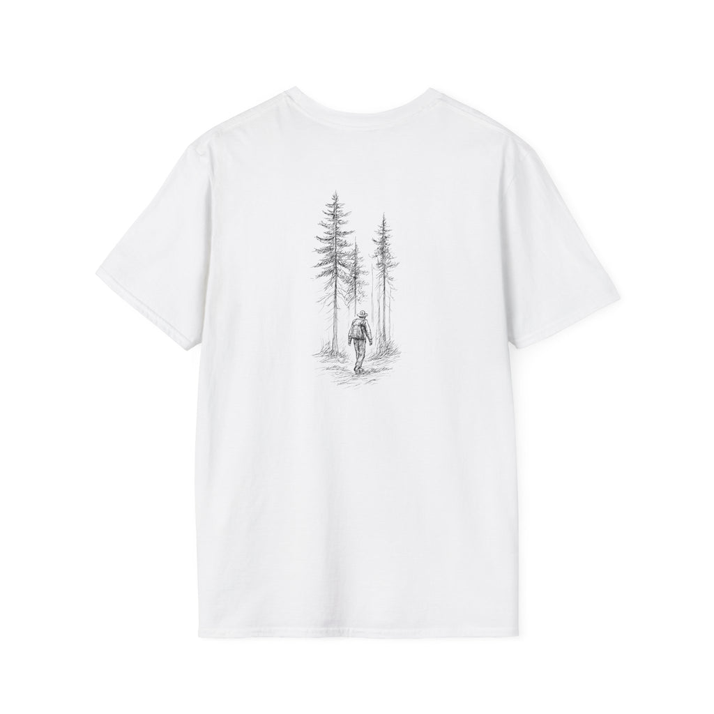 Hiker in Dark Forest T-Shirt