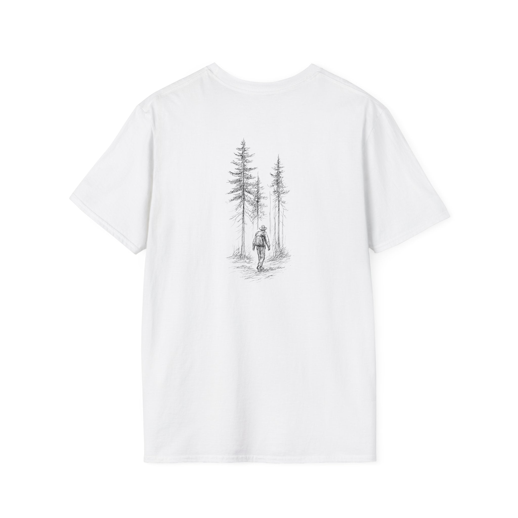 Hiker in Dark Forest T-Shirt