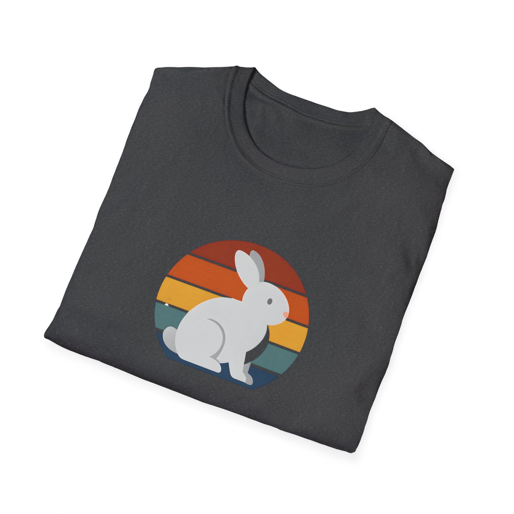Rainbow striped rabbit T-Shirt