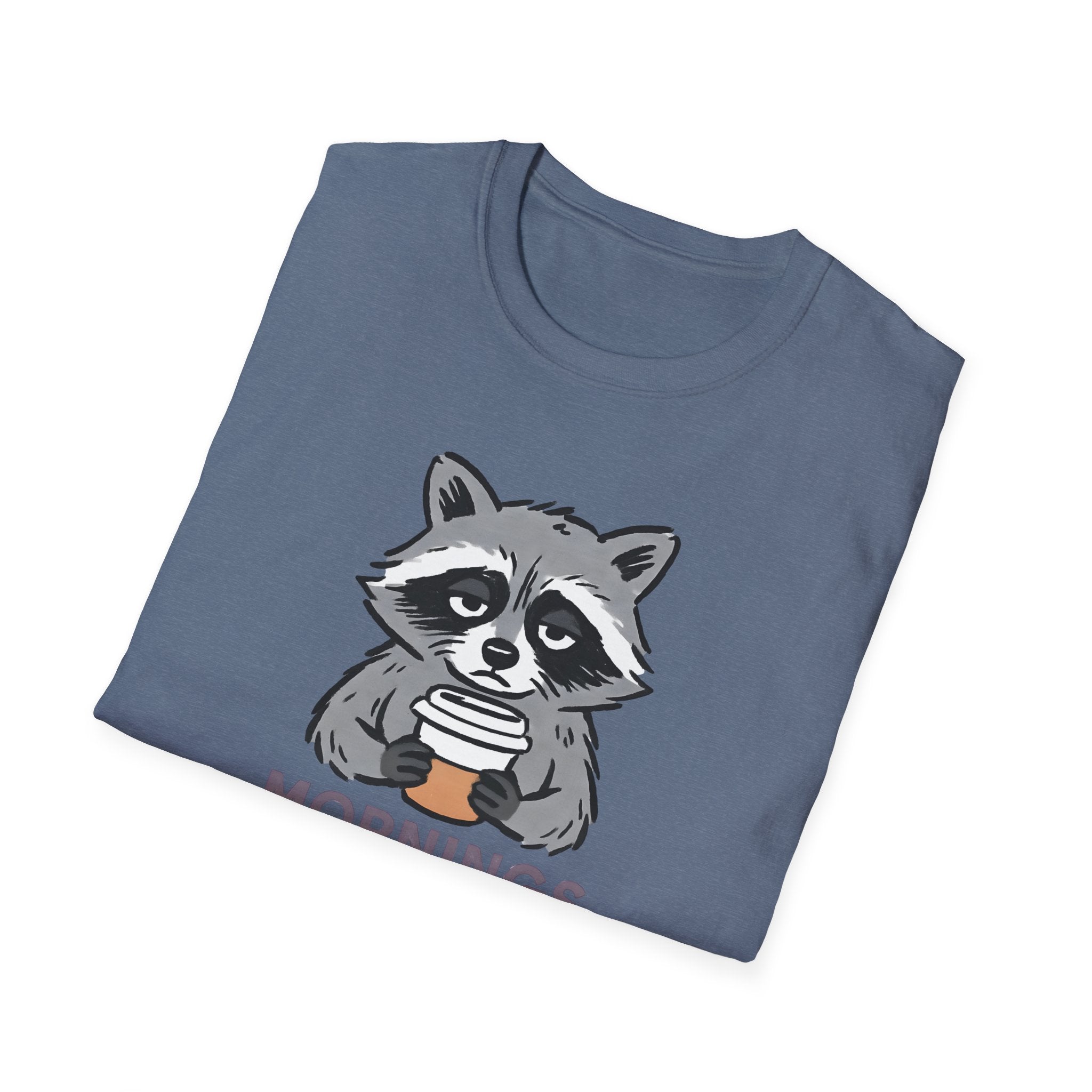 Raccoon Morning Coffee T-Shirt