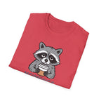 Raccoon Morning Coffee T-Shirt