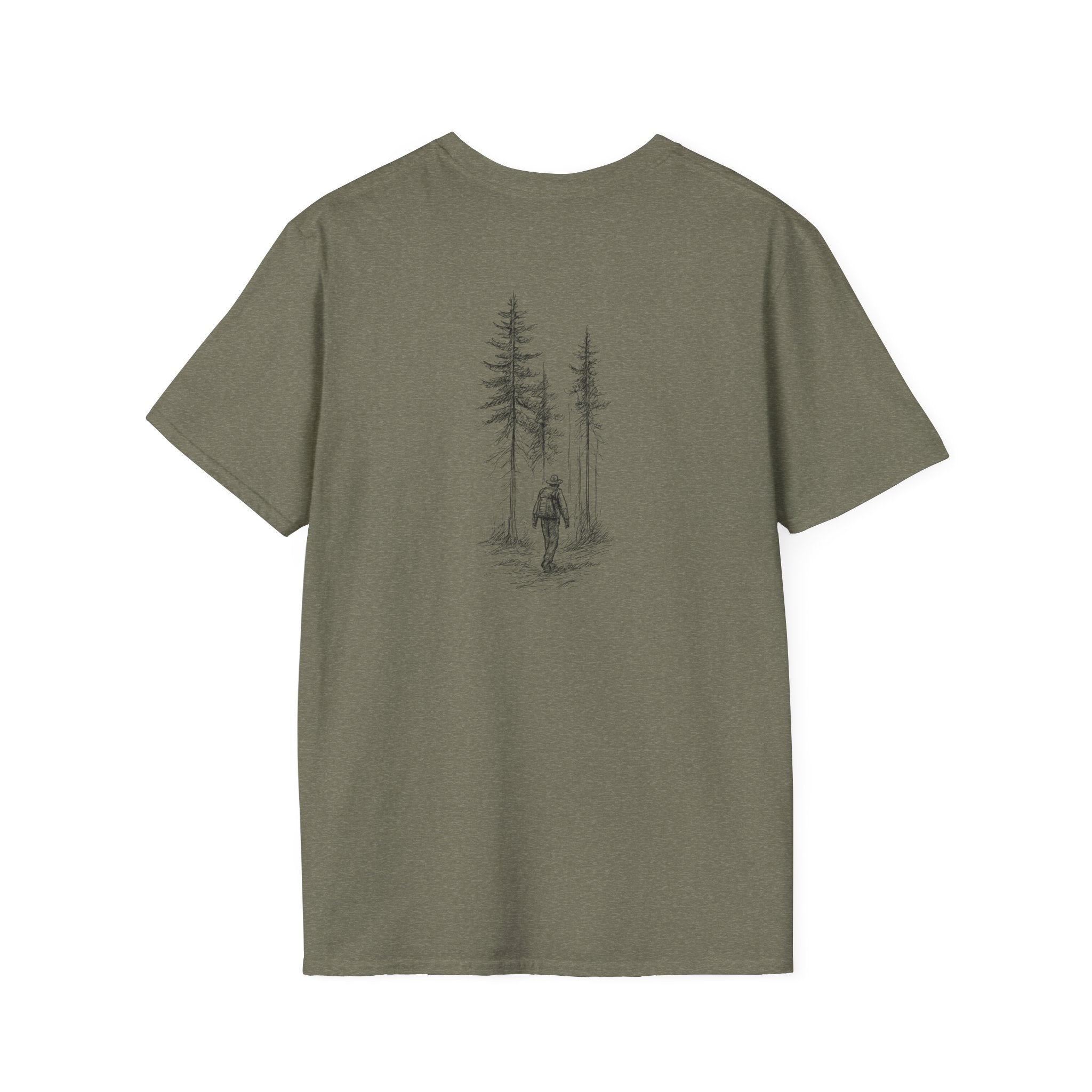 Hiker in Dark Forest T-Shirt