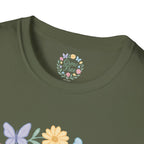 Grow Free Floral Wreath T-Shirt