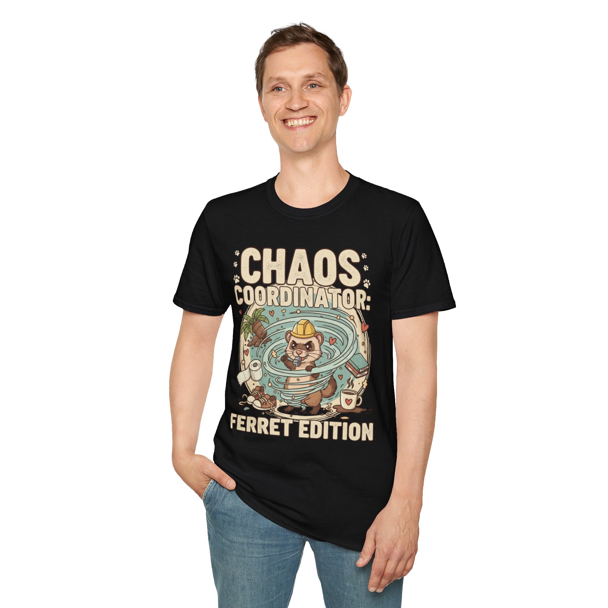 “Chaos Coordinator: Ferret Edition” Cute Pet Lover Tee