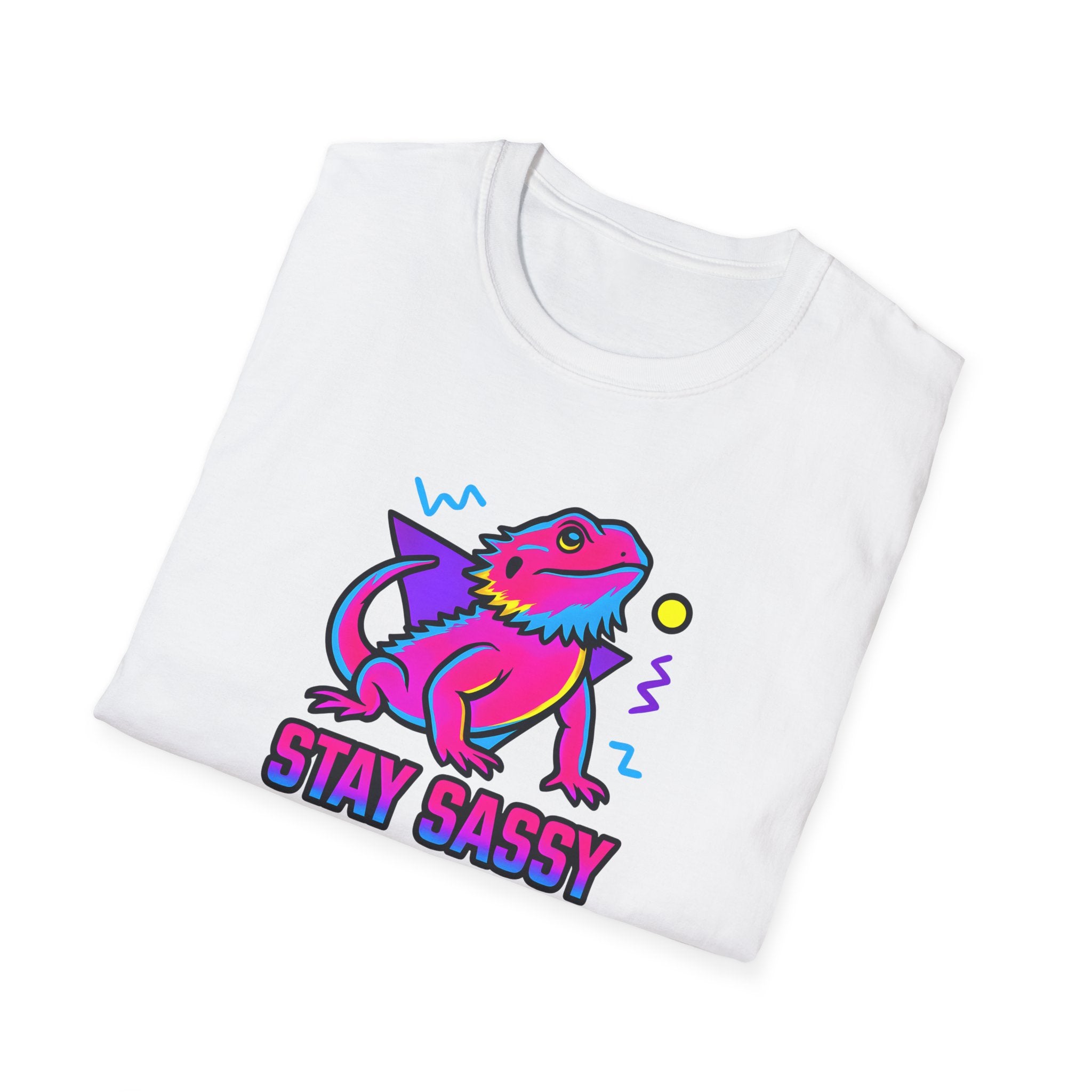 Neon Lizard Illustration T-Shirt