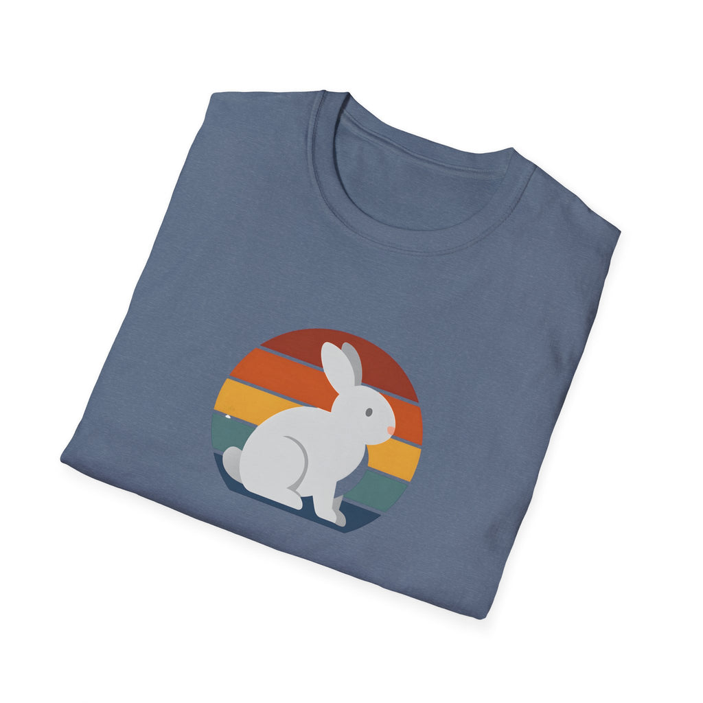 Rainbow striped rabbit T-Shirt