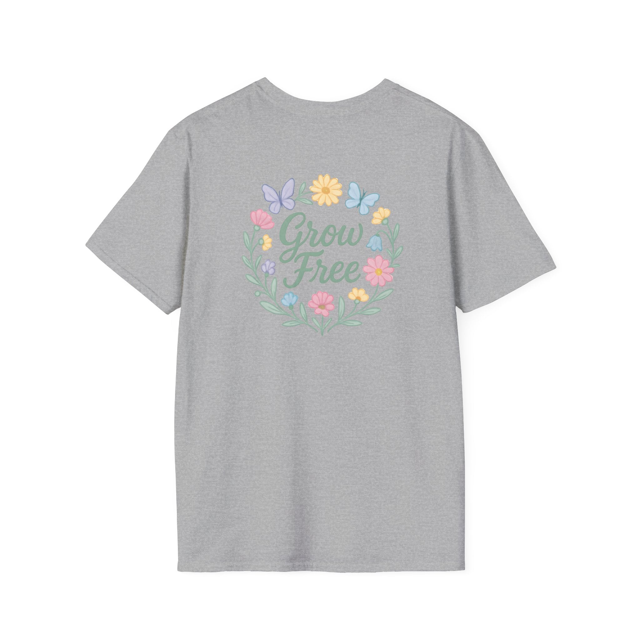 Grow Free Floral Wreath T-Shirt