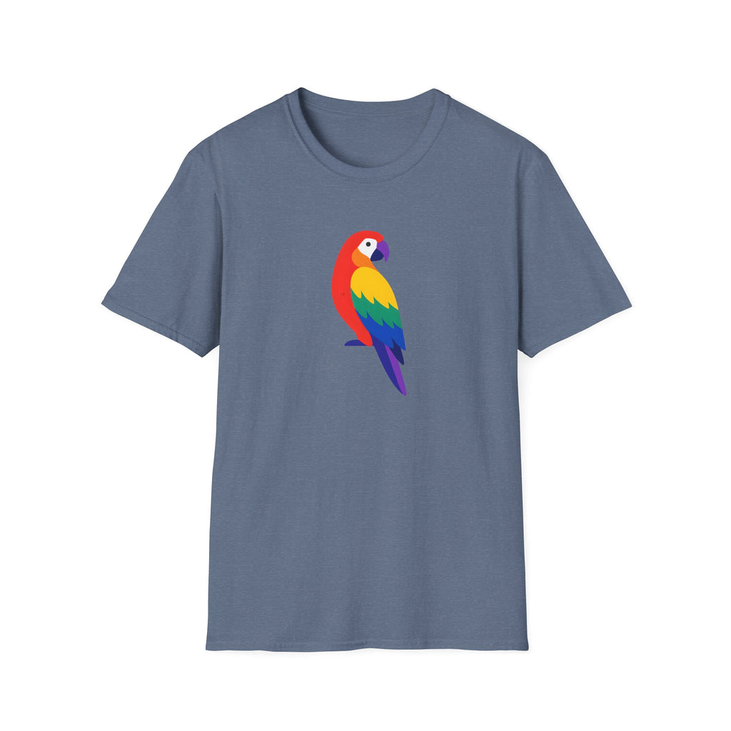 Colorful Parrot Illustration T-Shirt