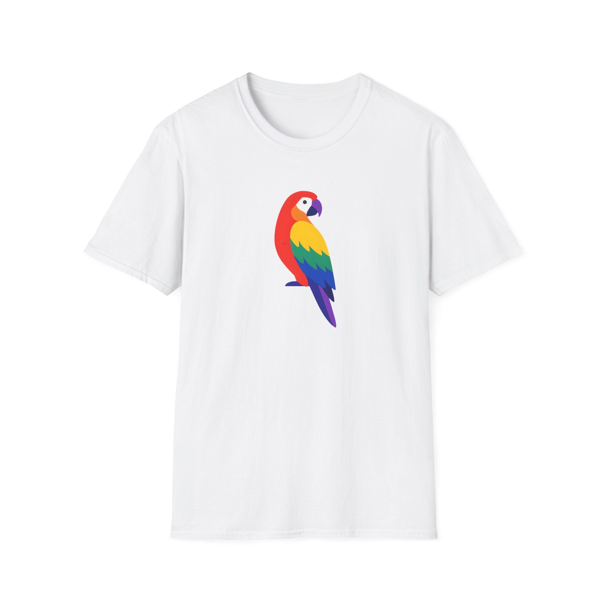 Colorful Parrot Illustration T-Shirt