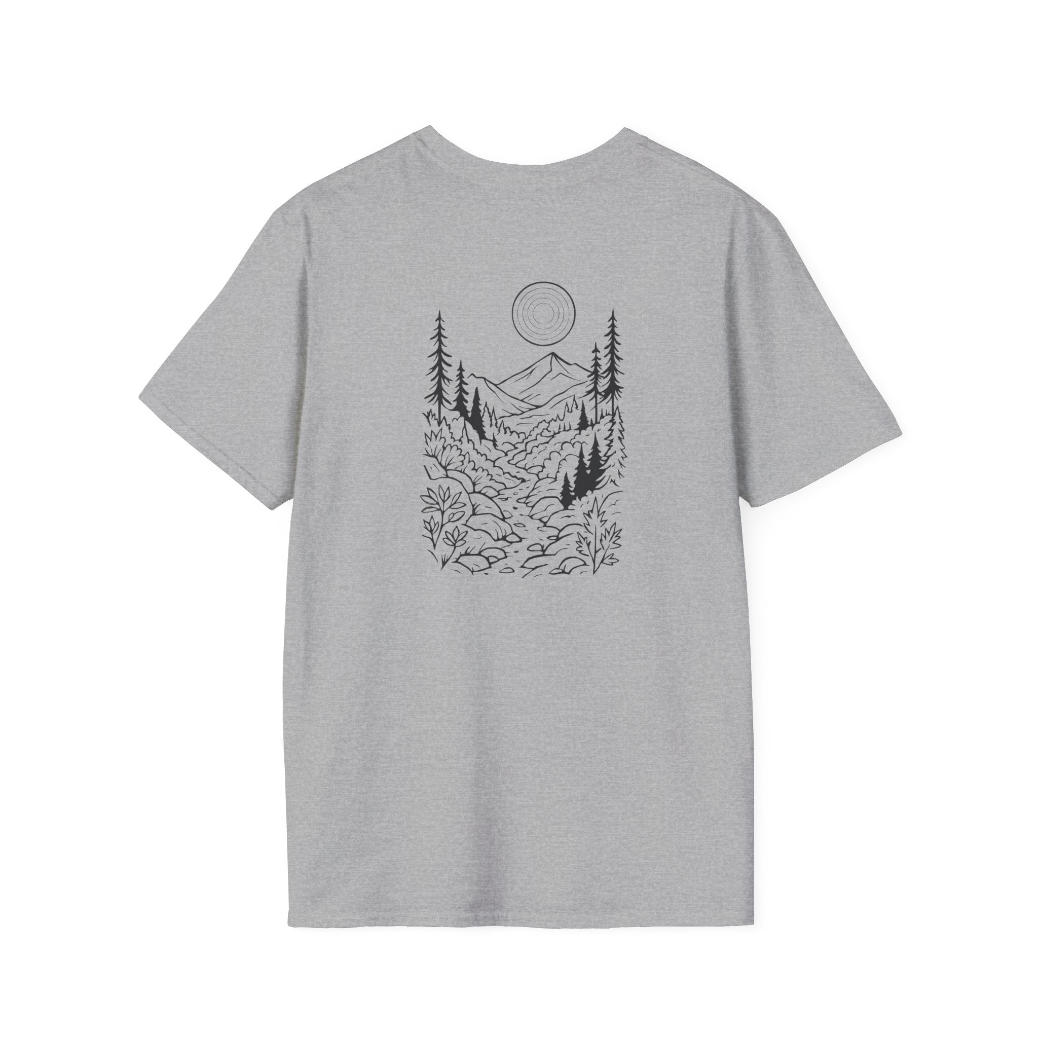 Moonlit Mountain Landscape T-Shirt