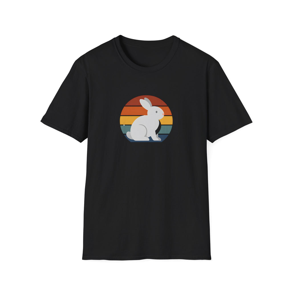 Rainbow striped rabbit T-Shirt