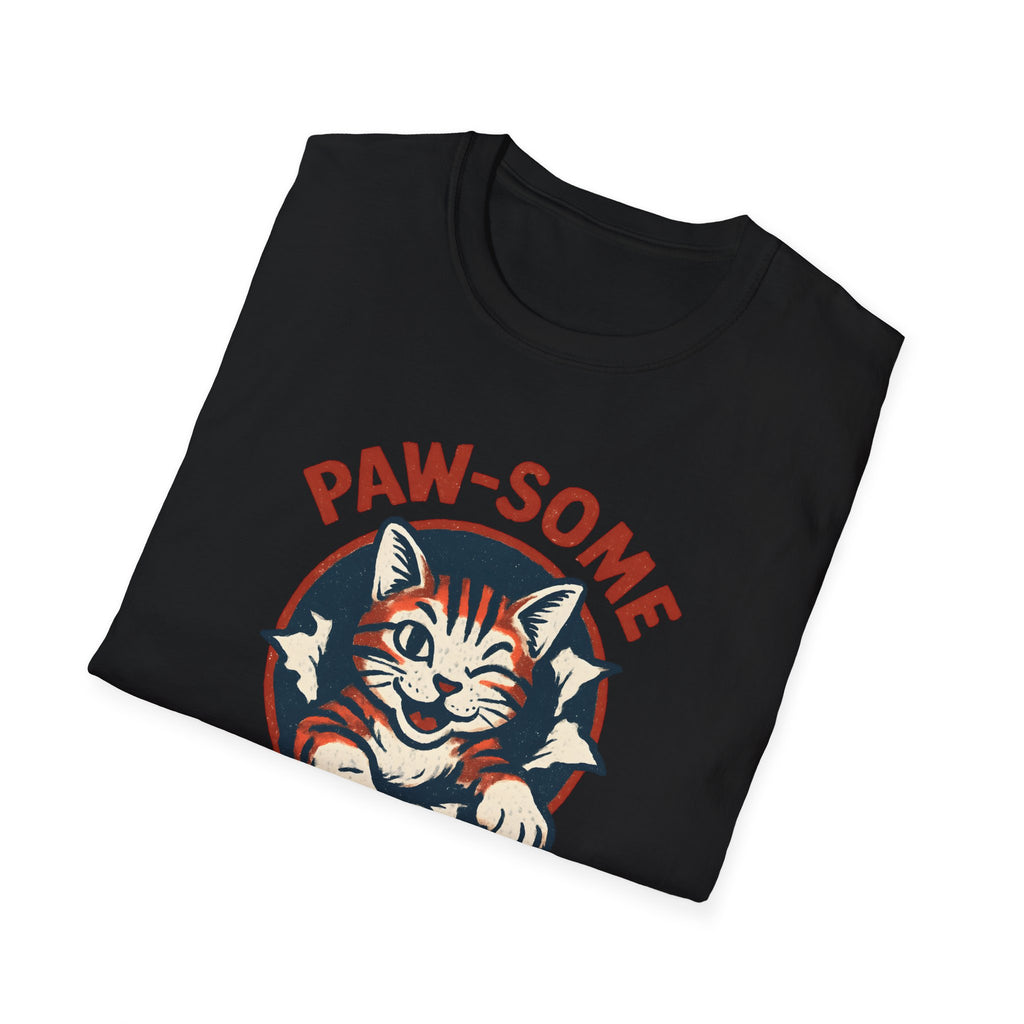 Pawsome Cat Logo T-Shirt