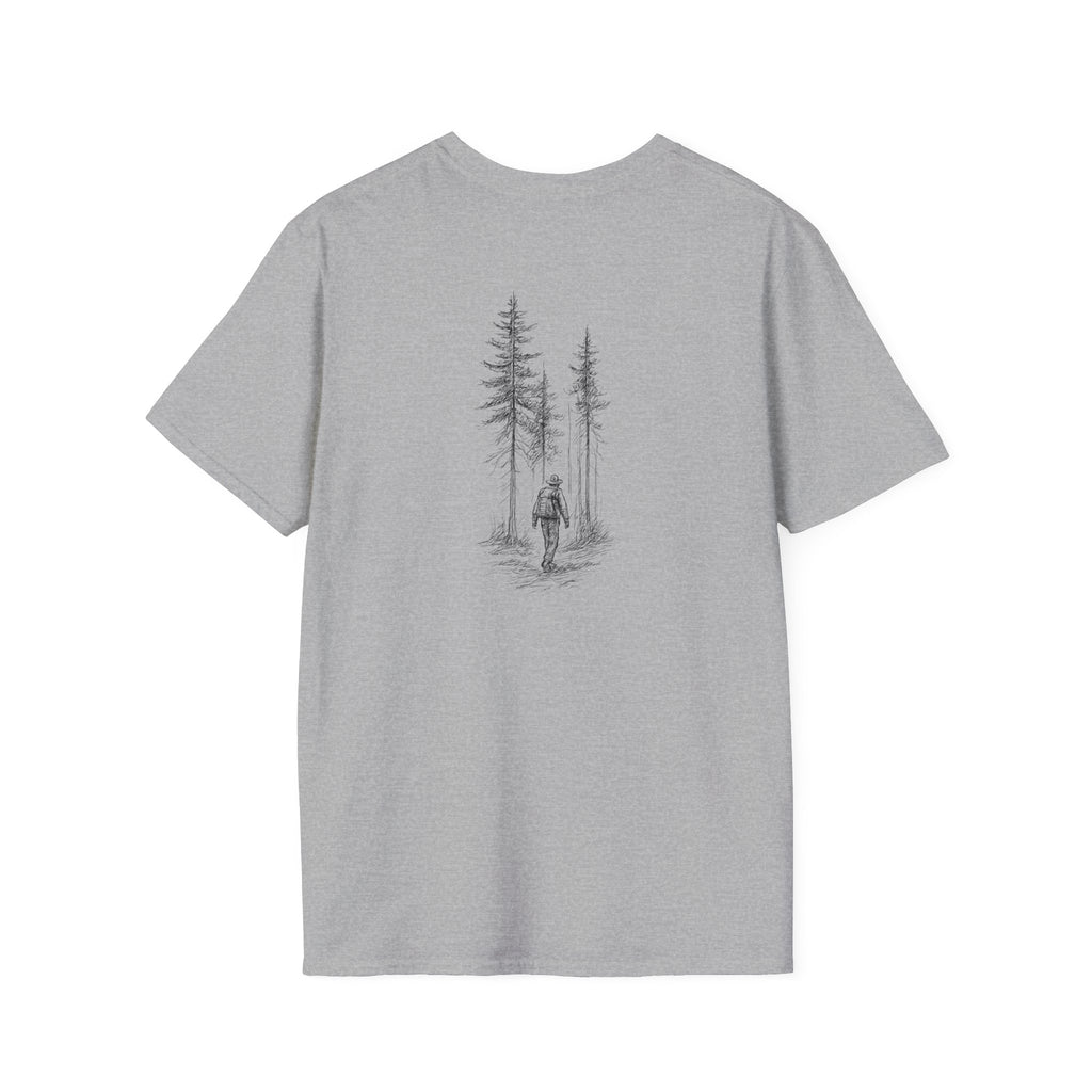 Hiker in Dark Forest T-Shirt