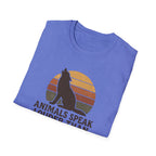 Wolf Silhouette at Sunset T-Shirt