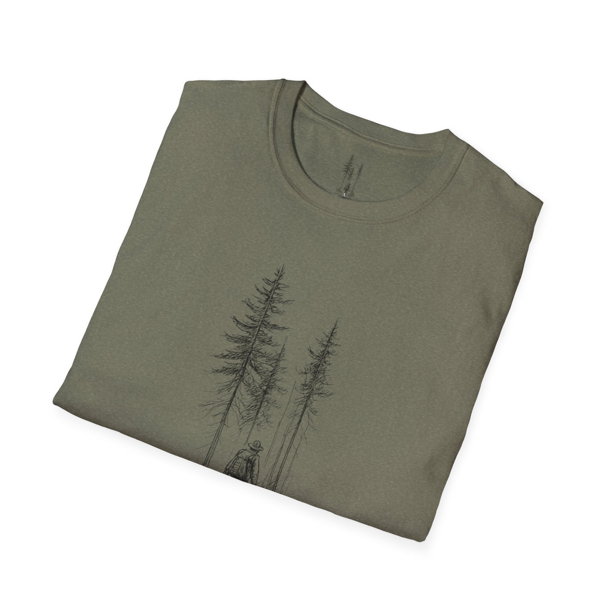Hiker in Dark Forest T-Shirt