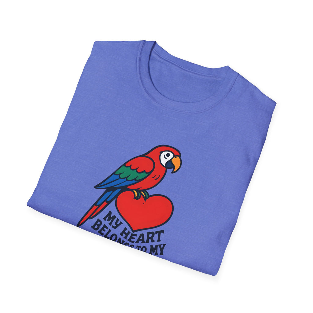 Parrot on Heart T-Shirt