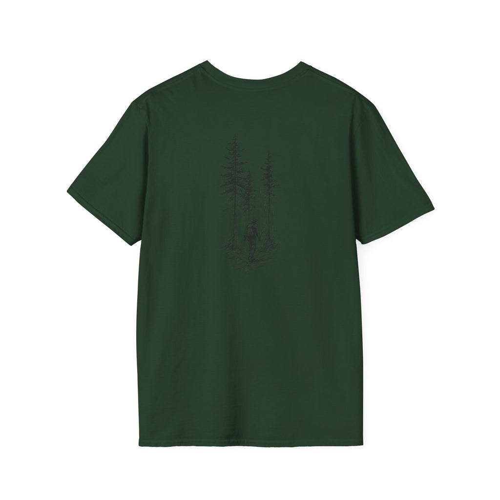 Hiker in Dark Forest T-Shirt