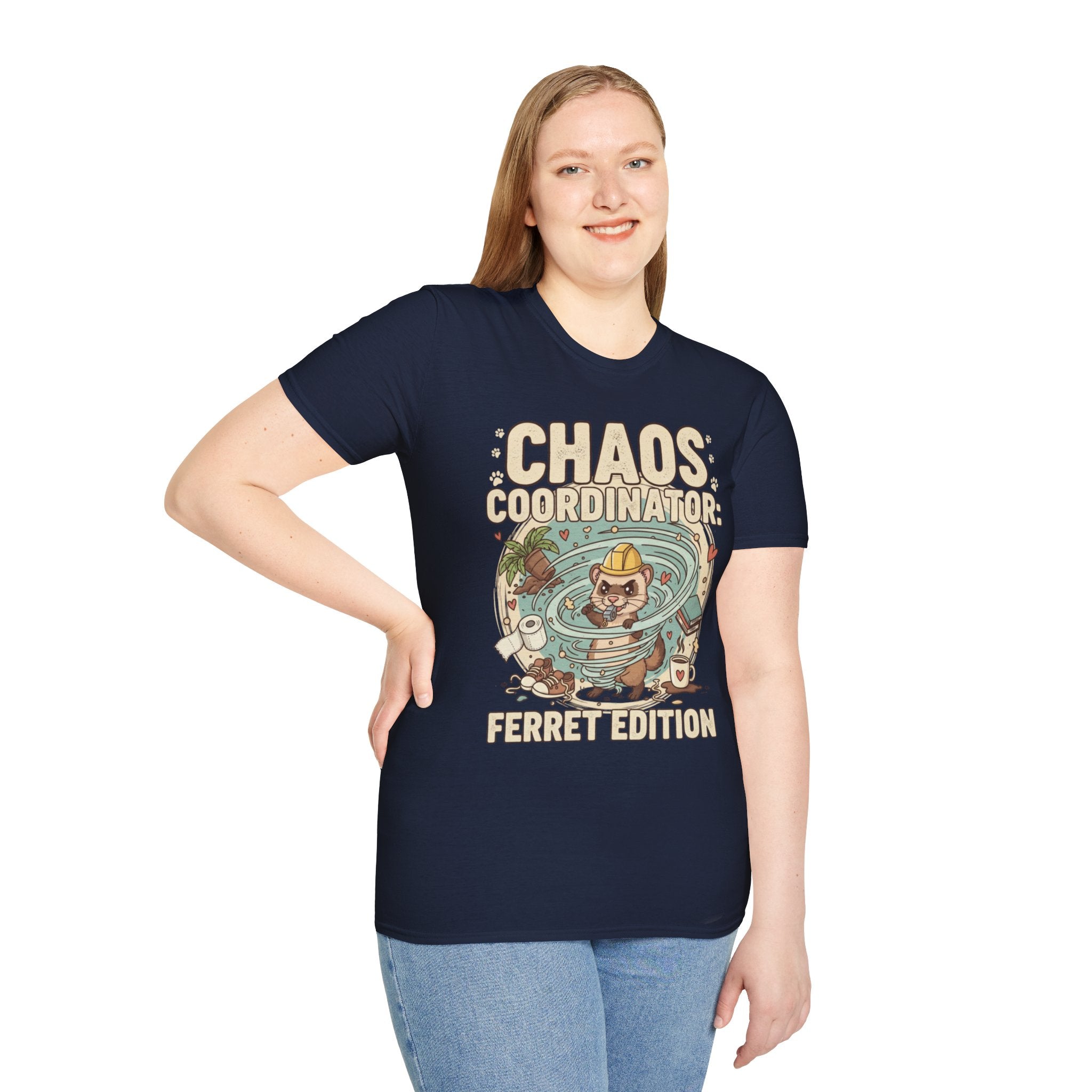 “Chaos Coordinator: Ferret Edition” Cute Pet Lover Tee