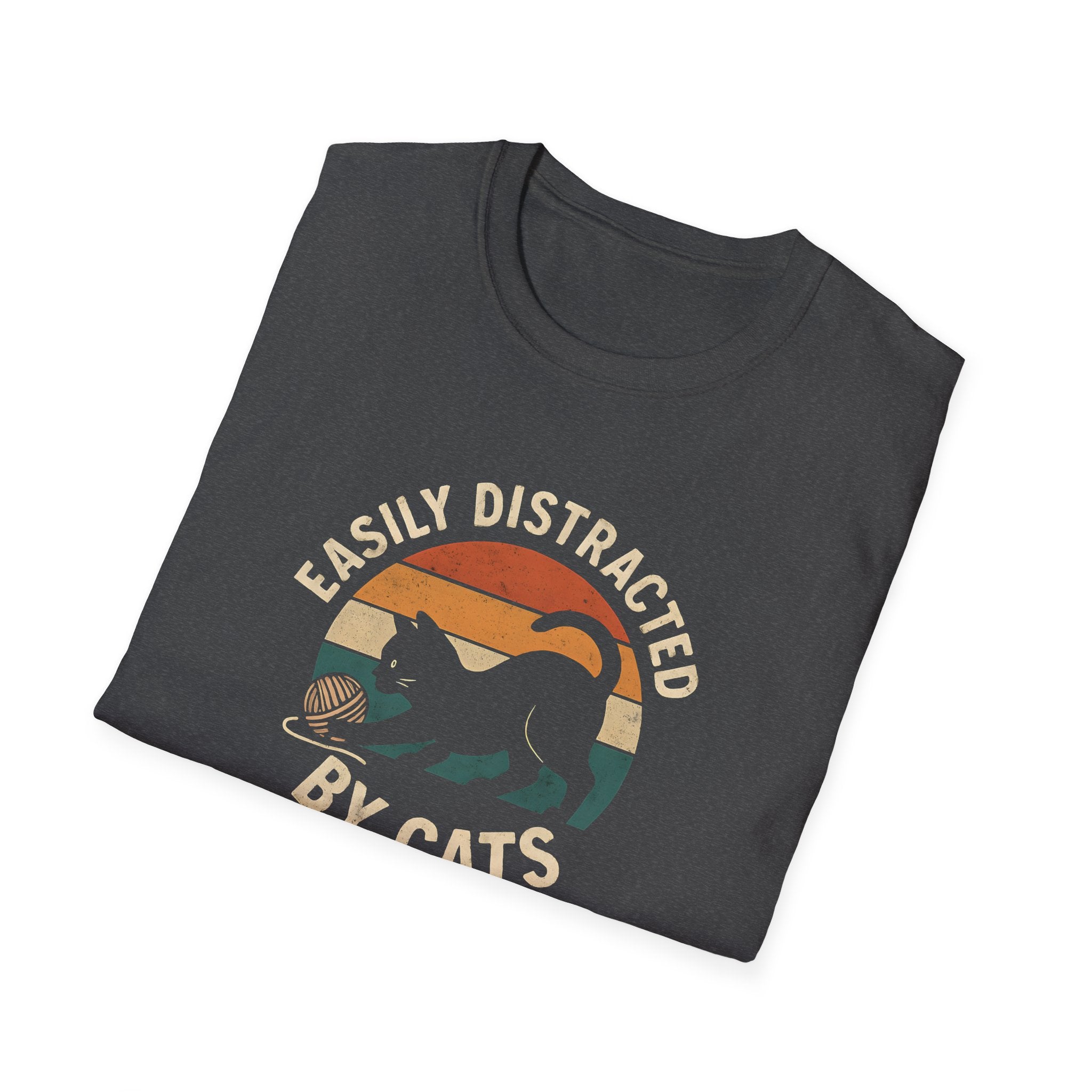 Easily Distracted by Cats T-Shirt