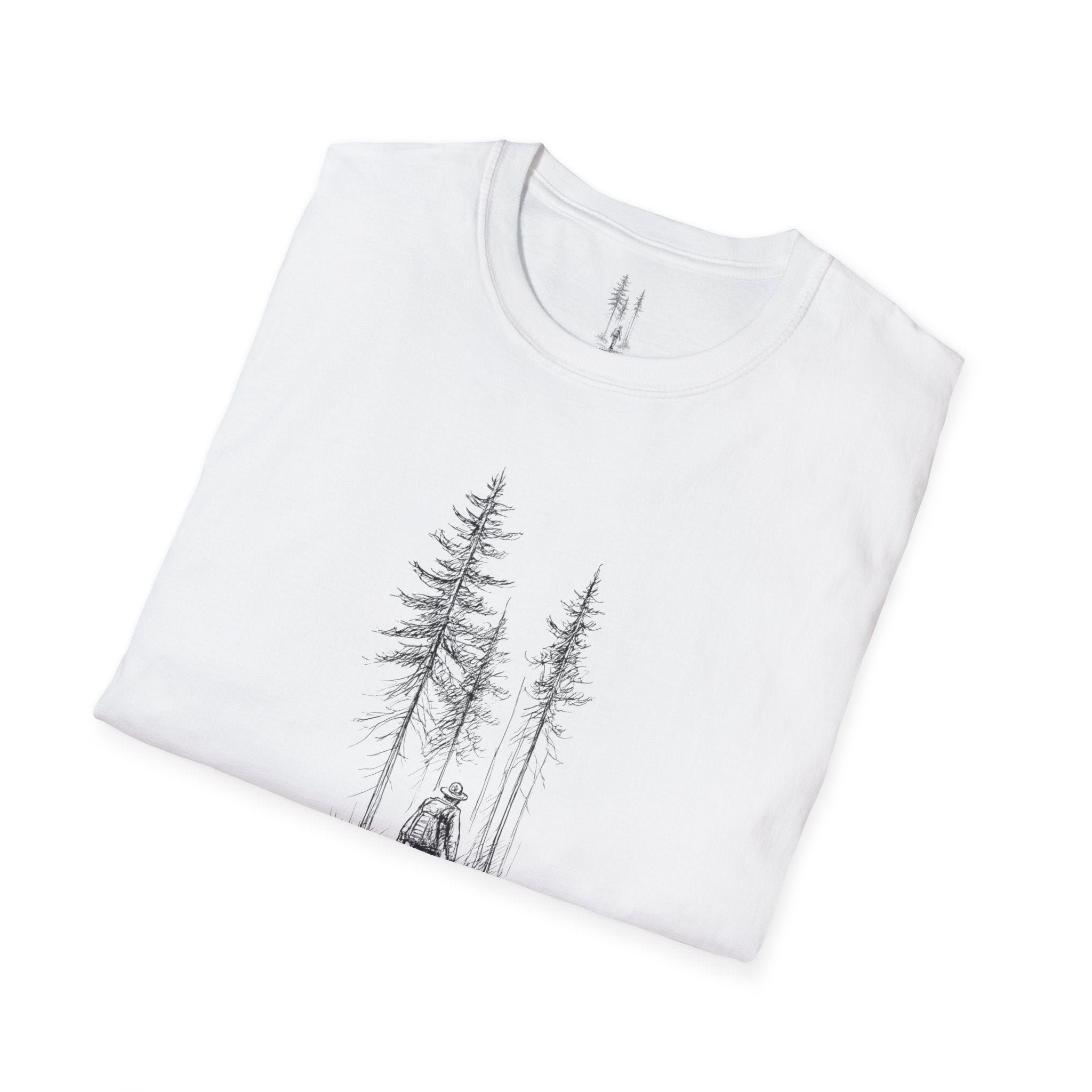 Hiker in Dark Forest T-Shirt
