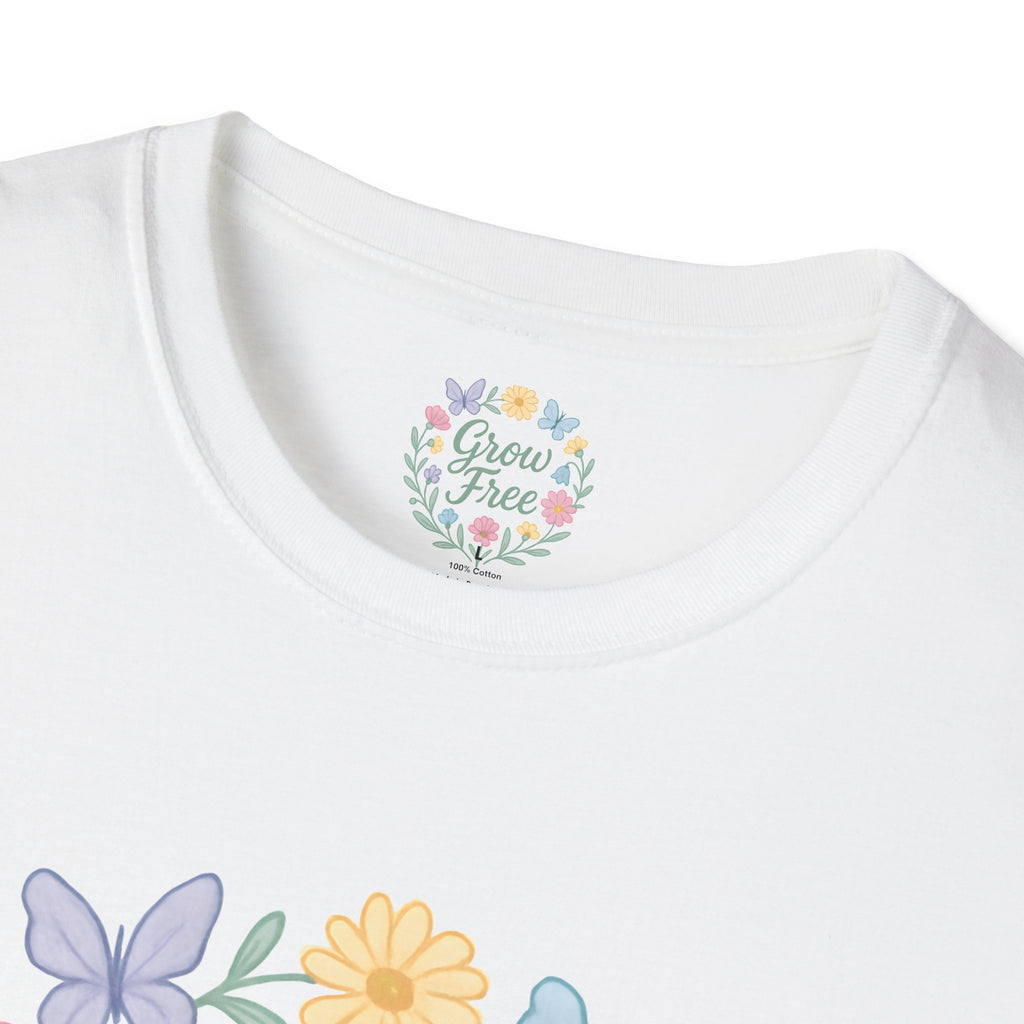 Grow Free Floral Wreath T-Shirt