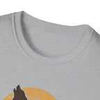 Wolf Silhouette at Sunset T-Shirt