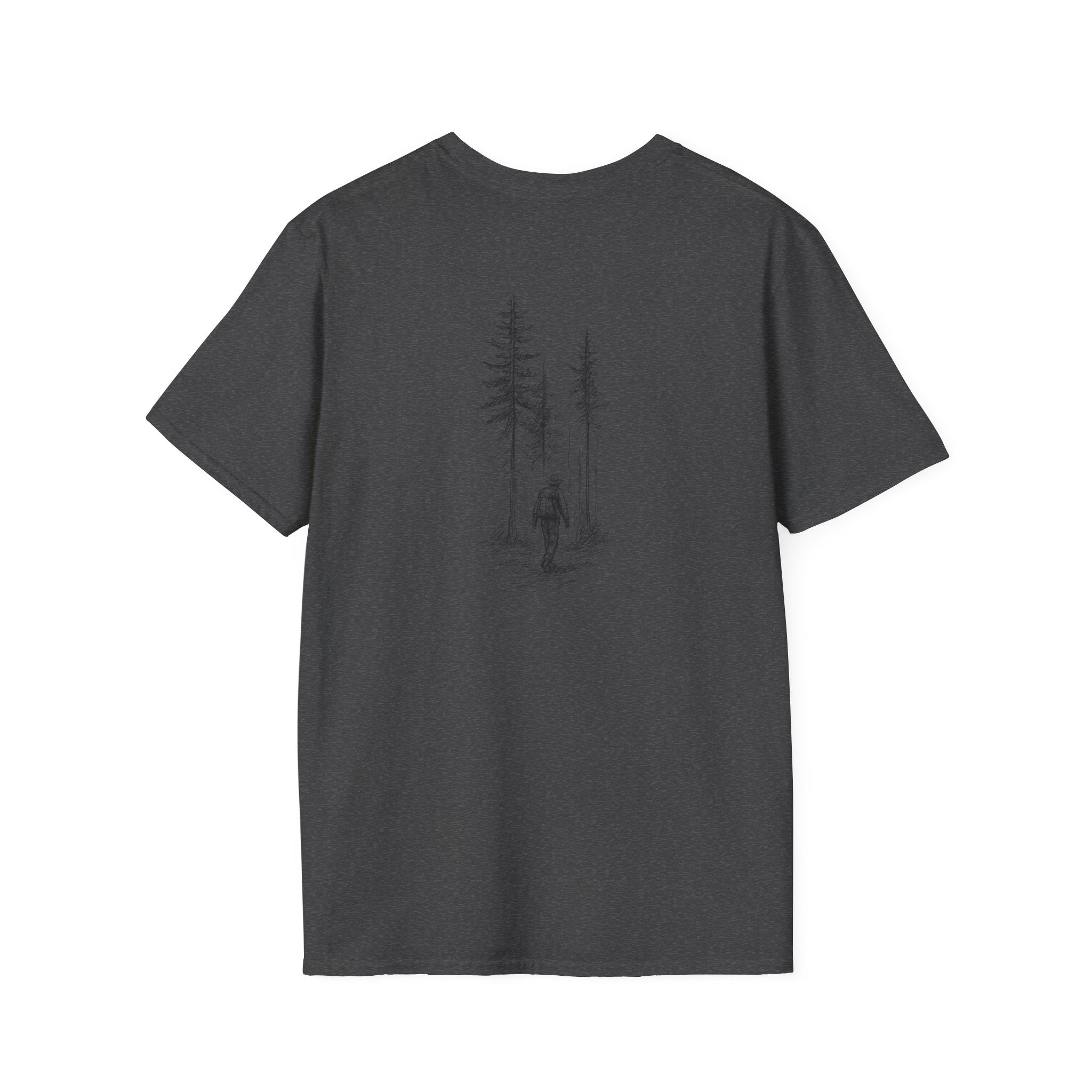 Hiker in Dark Forest T-Shirt