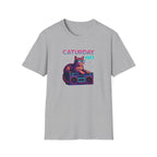 Neon cat boombox vibes T-Shirt