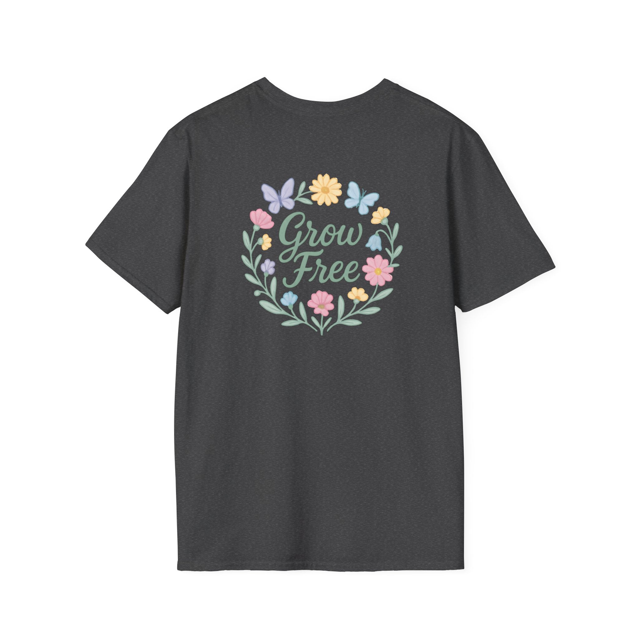 Grow Free Floral Wreath T-Shirt